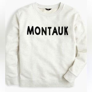 J. Crew limited edition Montauk heather gray sweatshirt, Size L